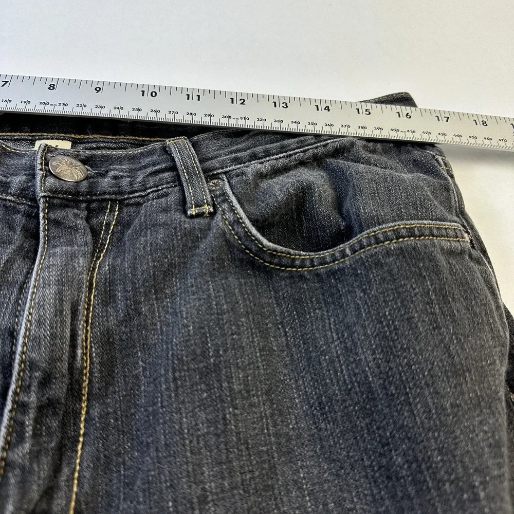 Agave Denim Jeans‎ Mens 36 Black Straight Leg Dark Wash Casual Classic